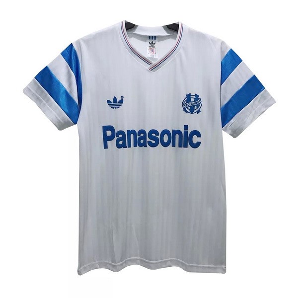 Tailandia Camiseta Marsella Primera equipo Retro 1990 Blanco
